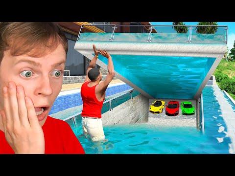 GTA 5 - SECRET BASE Under Franklin's SWIMMING Pool! thumbnail