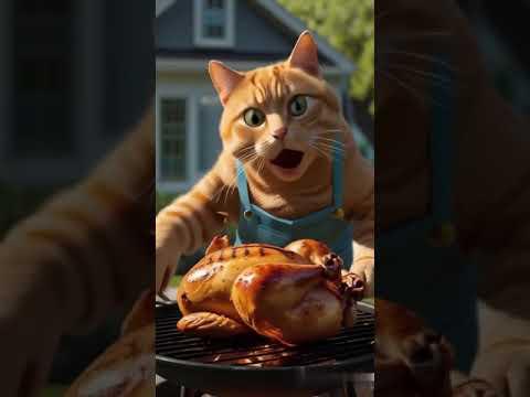 The Cat Make a Chicken 🐓#cat #aivideo #crocodile #animeshorts #ai #catlover thumbnail