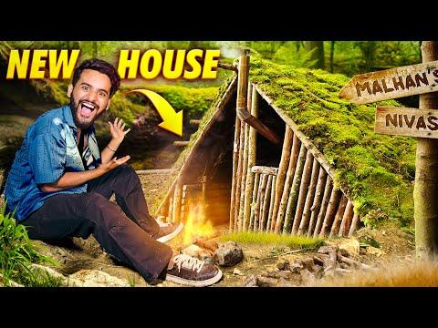 I Built a Survival Shelter in JUNGLE 😍 thumbnail