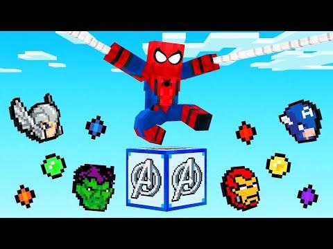 Minecraft But There's ONE SUPERHERO BLOCK! thumbnail