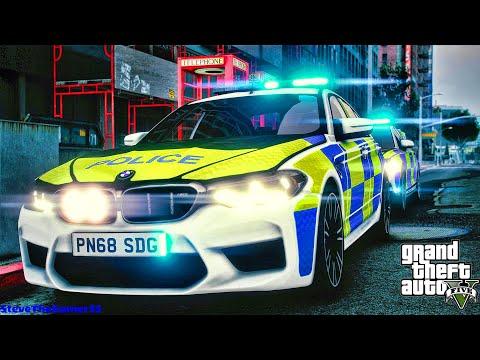 Playing GTA 5 As A POLICE OFFICER British Patrol| GTA 5 Lspdfr Mod| 4K thumbnail