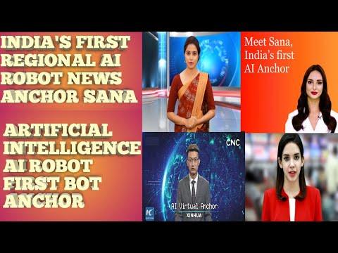 Ai Robot News Anchor India lisa || Ai News Anchor sana in India thumbnail