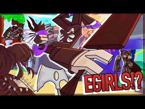 Me Vs 3 SWEATY EGIRLS | Combat Warriors thumbnail