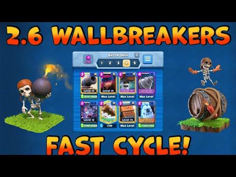 Clash Royale 2.6 Wall Breakers Goblin Drill | Fast Cycle | Classic Challenge + Ladder | 85% Win Rate thumbnail