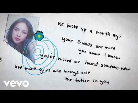 Olivia Rodrigo - happier (Lyric Video) thumbnail
