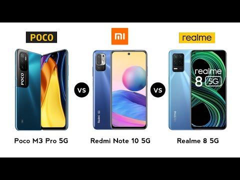 Poco M3 Pro 5G vs Redmi Note 10 5G vs Realme 8 5G thumbnail