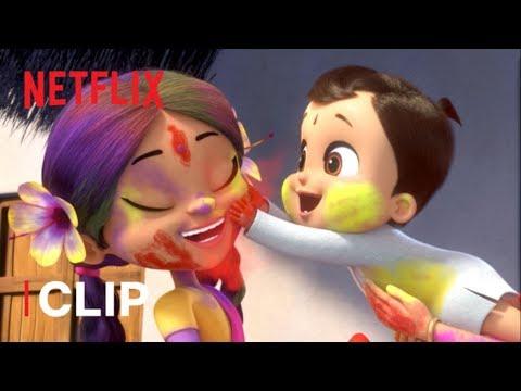 Holi Festival of Colors 🌈 Mighty Little Bheem | Netflix Jr thumbnail