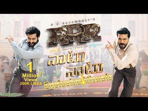 RRR Naatu Naatu Telugu Song Live Count - RRR  Keeravaani | NTR, Ram Charan | SS Rajamouli NTR RC thumbnail