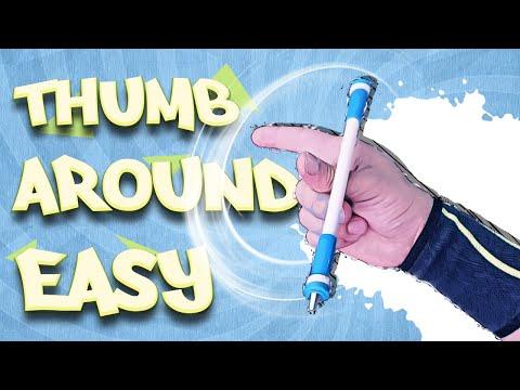 Thumb Around -  basic pen spinning trick for beginners / tutorial thumbnail