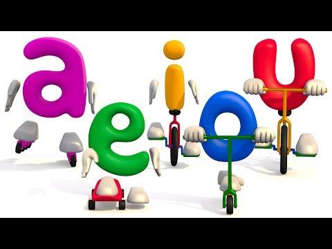 Canción Infantil de las Vocales (a, e, i, o, u) Salió la a... thumbnail