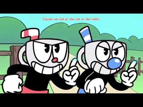 Roll or die cuphead rap but every time cuphead and mug man face a boss the color of the lyric change thumbnail