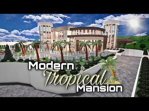 BLOXBURG: MODERN TROPICAL MANSION TOUR! thumbnail