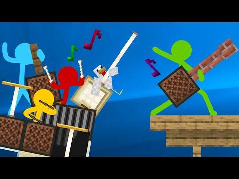 Note Block Battle - Animation vs. Minecraft Shorts Ep 16 (Music by AaronGrooves) thumbnail