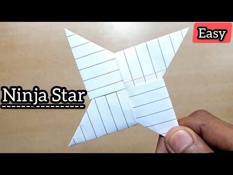 Paper Ninja Star - Shuriken [Full Tutorial] | Ninja Star Kaise Banaen | Origami Ninja Star thumbnail