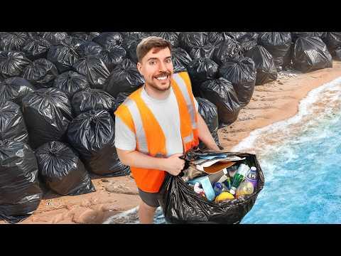 I Cleaned The World’s Dirtiest Beach #TeamSeas thumbnail