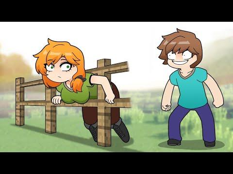 벽에 끼임 - Steve I'm stuck | Minecraft anime thumbnail
