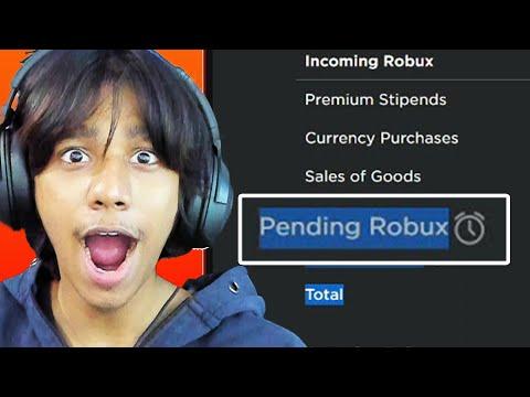 How to check your Pending Robux on ur Roblox page In ( Mobile & Pc in 2024) thumbnail