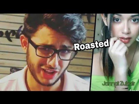 CARRYMINTI ROAST ||CarryMinati Roasted Jannat Zubair ||TikTok star roast tiktok thumbnail