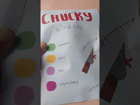 CHUCKY BLIND BAG OPENING #asmr #blindbag #papersquishy #diy #papercraft #shorts thumbnail