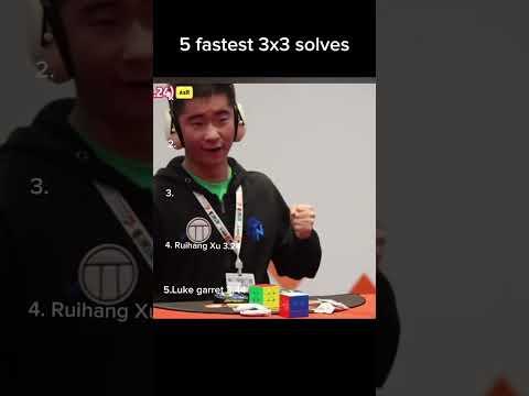 Top5fastest 3x3 solves #viralvideo #sidcuber #puzzle #cubing #maxpark #top5list thumbnail