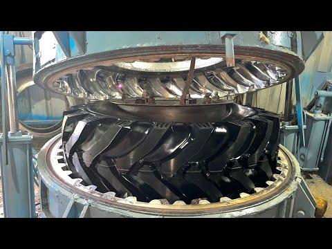 The Most Amazing Process Retreading Old  Tractor Tyre | Tractor Big Tyre  Remoulding Process #remold thumbnail
