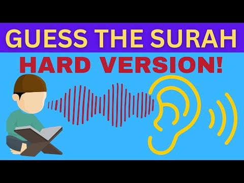 Guess the Surah Hard Quiz || Quran Surah Quiz thumbnail