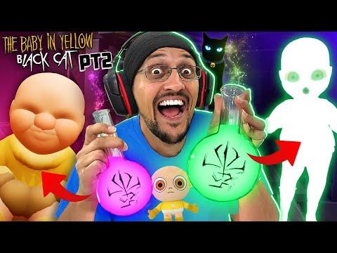 Chubby Buff Baby in Yellow tries Magic Potions (Black Cat Update Part 2 Laboratory) thumbnail