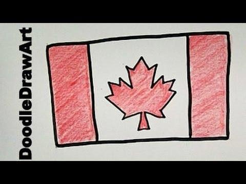 Drawing Idea: How To Draw a Canadian Flag - Step by Step - Easy!! thumbnail