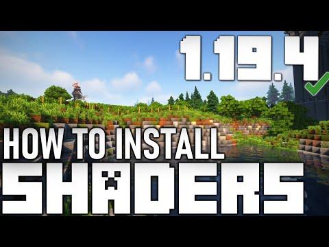 How To Install SHADERS 1.19.4 with Shaders Mod 1.19.4 in Minecraft thumbnail