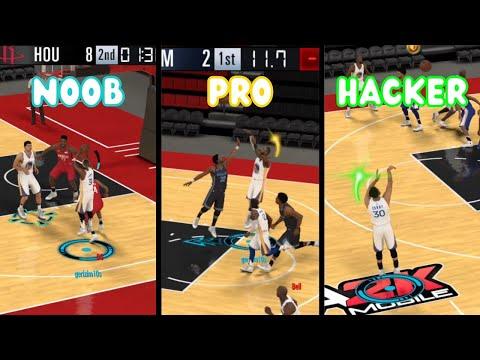 How people play NBA 2k mobile : NOOB vs PRO vs HACKER thumbnail