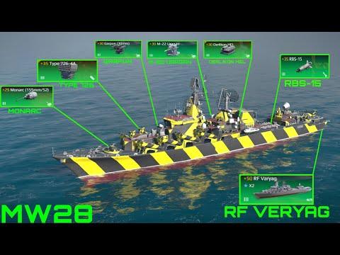 RF Varyag 8x air defense and best build|modern warships gameplay thumbnail