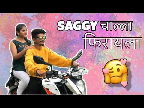 SAGGY CHALLA गणपति बप्पाचा DARSHAN GHAYLA | ft: MITRACHI GADI 😂 thumbnail