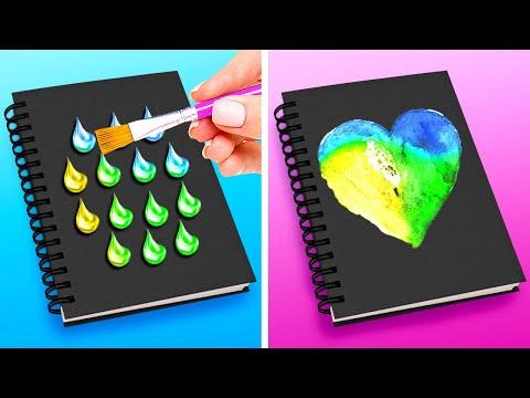 ART CHALLENGE and DRAWING TRICKS || Easy drawing hacks for Beginners thumbnail