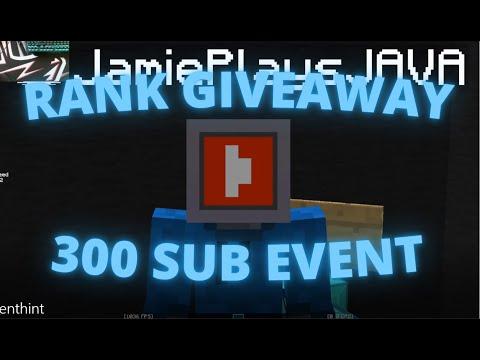 HYPIXEL RANK GIVEAWAY - 300 Subscriber event (how to enter) thumbnail