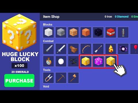 Every LUCKY BLOCK Item in Roblox Bedwars 
