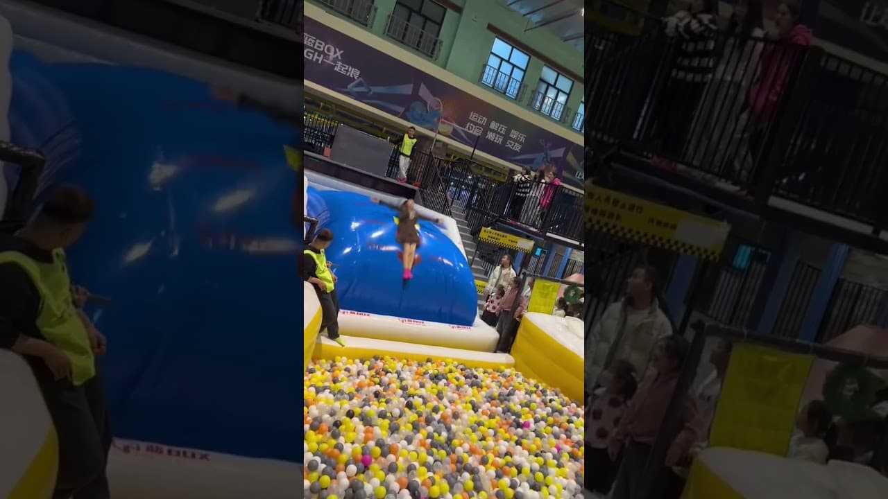 This Trampoline Is 🥱🥱😲So Fun! Why Didn't We Just Start Jumping Around Like This When We Were Kids