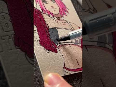SAKURA HARUNO - DRAWING ANIME NARUTO SHIPPUDEN #fanart #howtodrawanime #drawing #drawinganiem#bacart thumbnail