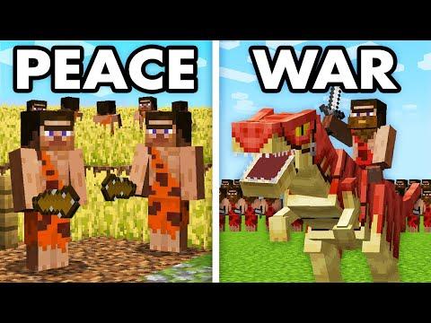 I Made 100 Players Simulate Civilization in Jurassic Minecraft... thumbnail