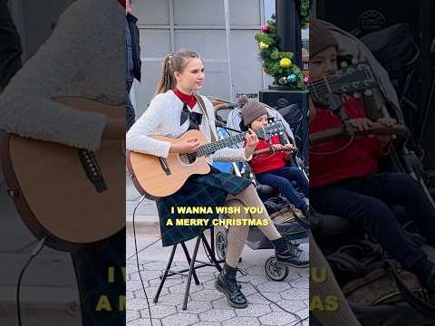 3-year-old is singing in a stroller “Feliz Navidad” #karolinaprotsenko #boy #cute #singer #singing thumbnail