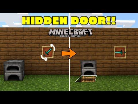 Minecraft Item Frame Secret Door | Bedrock Redstone Tutorial thumbnail