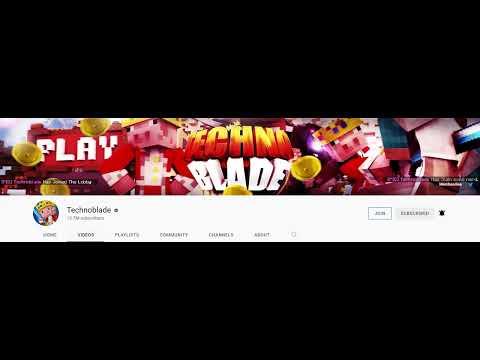 Technoblade Channel At This Rate Will Hit 14M Subscribers Tomorrow (13.7M So Far) thumbnail