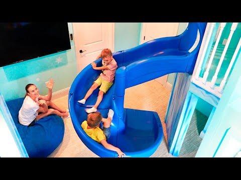 Vlad and Nikita Dream House with two Indoor Playgrounds for kids thumbnail