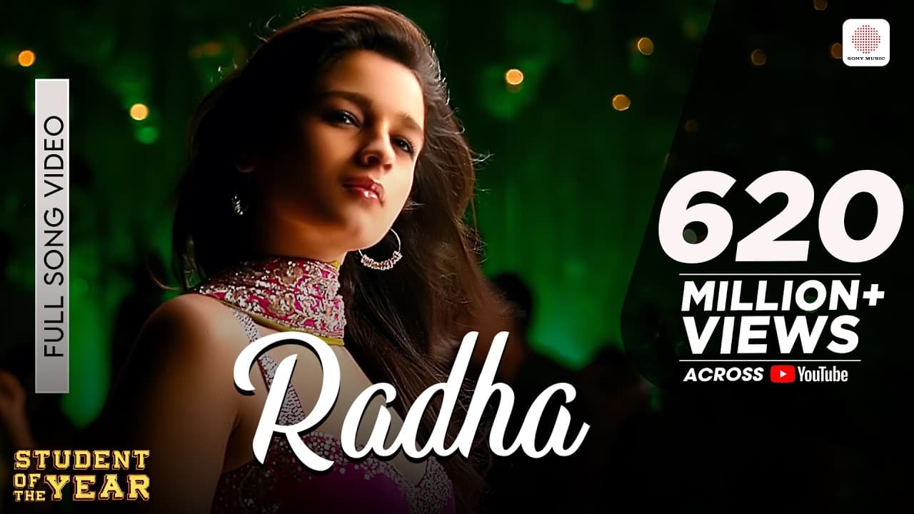 Radha - SOTY | Alia Bhatt | Sidharth Malhotra | Varun Dhawan | Shreya Ghosal | Udit Narayan