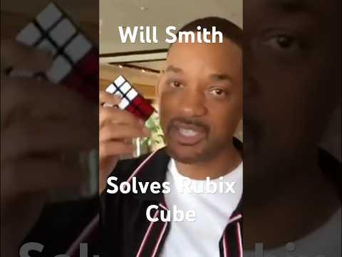 Will Smith solves Rubix Cube #shorts #rubikscube #willsmith thumbnail