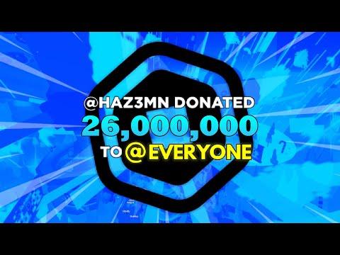 HAZEM IS OUT OF CONTROL! He Donated 26 MILLION ROBUX To This PLS DONATE Server.. thumbnail