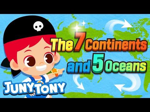 The 7 Continents and 5 Oceans | Geography Song for Kids | Kindergarten Song | JunyTony thumbnail