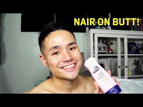 Removing BUTT HAIRS Using NAIR Cream - A Visual Guide! thumbnail