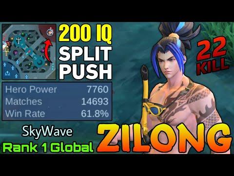 22 Kills Zilong Insane 14,600+ Matches -Top 1 Global Zilong by SkyWave - Mobile Legends thumbnail