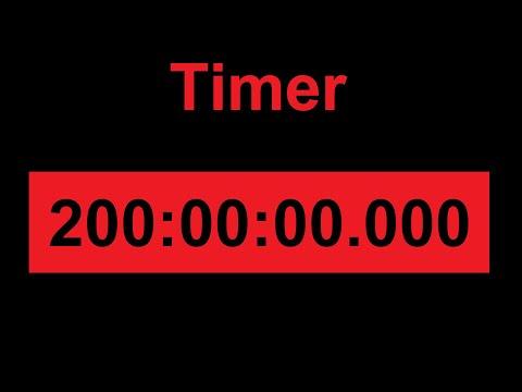 200 Hour Countdown Timer Video – Longest Timer in the World on Youtube - thumbnail