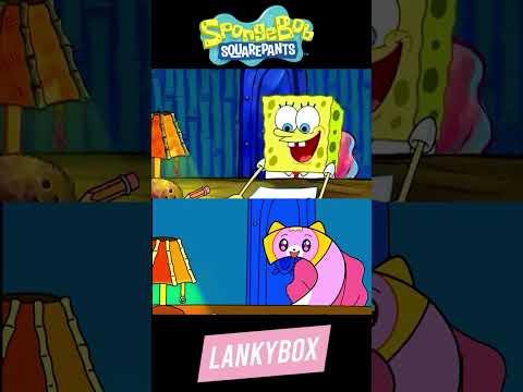 SPONGEBOB vs LankyBox ALPHABET LORE 😂 SPLIT-SCREEN COMPARISON #shorts thumbnail